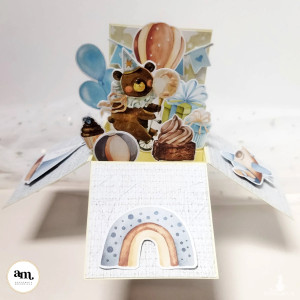 Kartka urodzinowa pop-up dla chłopca KPU-03