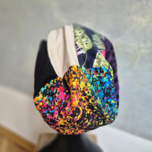 Czapka patchworkowa na podszewce