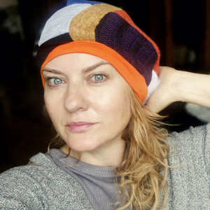 Czapka patchworkowa na podszewce