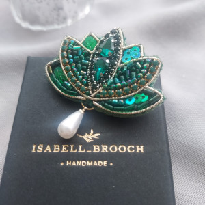Wyjątkowa broszka KWIAT LOTOSU