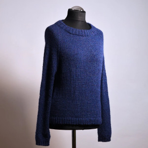 Petrol#sweter damski#sweter z alpaki#elegancki reglan# zrobiony ręcznie#zrobiony na drutach