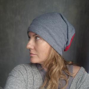 Czapka szara  Smerfetka