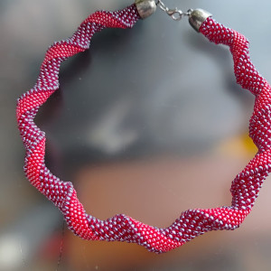 Naszyjnik Twisted Red