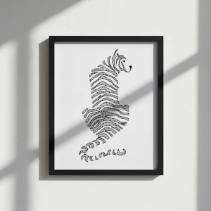 65. TYGRYS - rysunek, plakat.