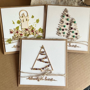 300,Boże Narodzenie - zestaw 3 kartek w eco