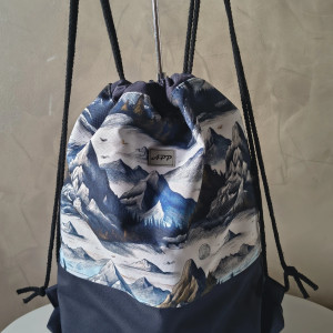 Workoplecak wodoodporny/ plecak motyw  gór