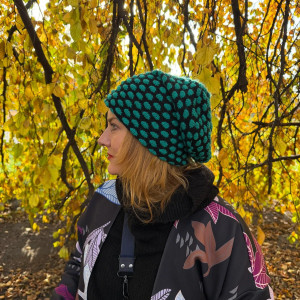 Czapka ciepła dzianina swetrowa