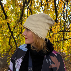 Czapka ciepła dzianina swetrowa