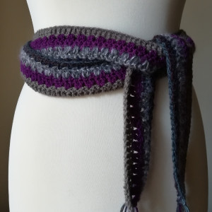 RĘCZNIE SZYDEŁKIEM Hippie look długi pasek