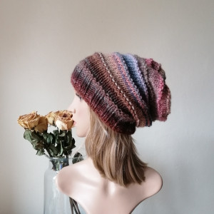 RĘCZNIE NA DRUTACH - Nostalgia - miła, ciepła czapka boho