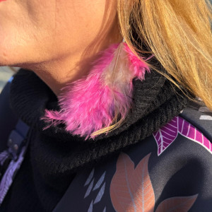 Kolczyki pióra boho