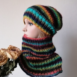 RĘCZNIE NA DRUTACH - Samba - miły, ciepły komplet. Projekt autorski