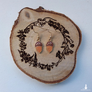 Kolczyki - żołędzie