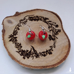 Kolczyki - jabłka