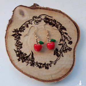 Kolczyki - jabłka