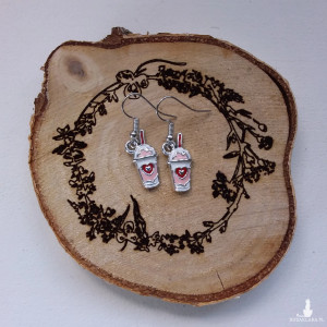 Kolczyki - napoje różowe