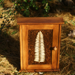 skrzynka na klucze z listkiem