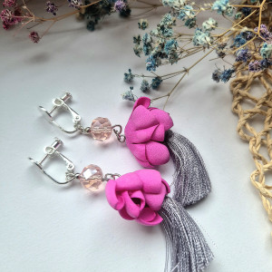 Klipsy długie lekkie Boho