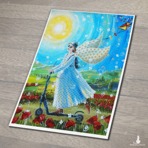 Plakat "Szczęście nowego dnia" 50x70 cm