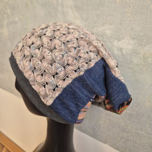 Czapka patchworkowa Boho