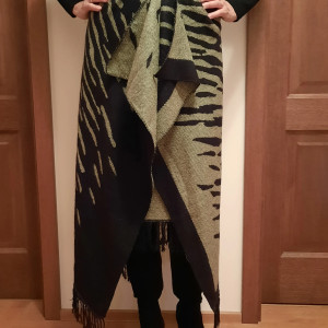 Spódnica boho zebra asymetryczna handmade # upcycledclothes