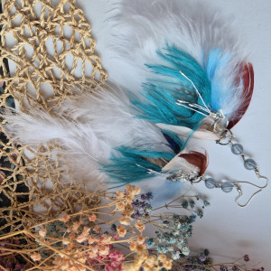 Kolczyki lekkie pióra