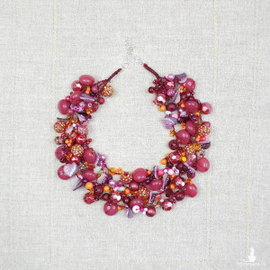 6942 Wyjątkowy Choker Statement – Wielobarwny, Bogato Zdobiony Naszyjnik