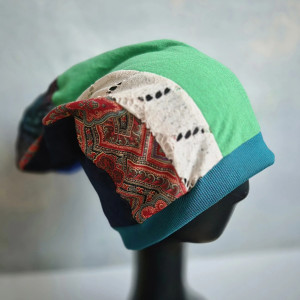 Czapka patchworkowa Boho