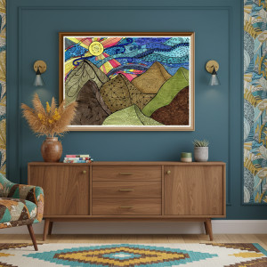 14. POGODA W KRATKĘ - rysunek, plakat.