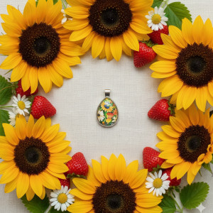 6844 Wisiorek "Letni Ogród" - Biżuteria pełna słońca i smaków lata