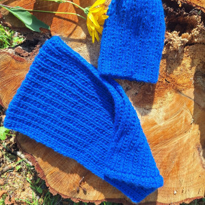 Komplet czapka i otulacz