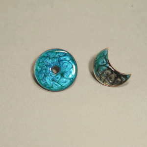 Balans - kolczyki z miedzi.