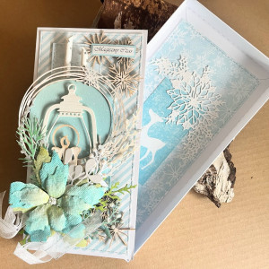 315,kartka na święta bożego narodzenia w pudełku