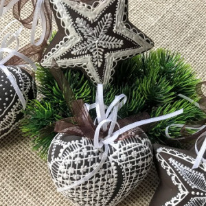 316,komplet piernikowych bombek