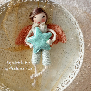 Aniołek chłopczyk, Anioł z gwiazdką, Aniołek zawieszka