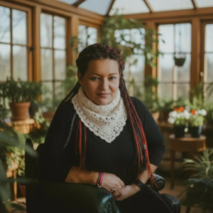 Bawełniana szydełkowa chusta pod szyję