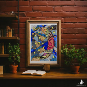 16. CIEMNO JUŻ - rysunek, plakat.