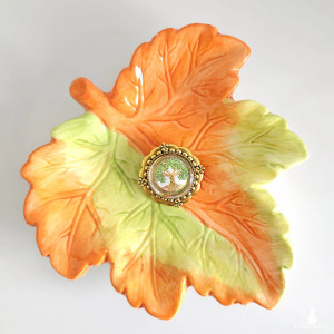 6829 Broszka Kaboszon Drzewo Życia - Symbolika Rodziny i Harmonii