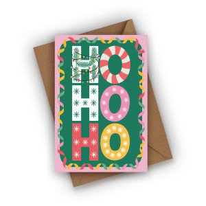 Kartka świąteczna- HO HO HO