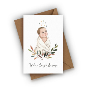 Kartka na Chrzest Święty- W dniu Chrztu Świętego