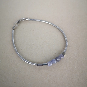 Bransoletka z tanzanitem