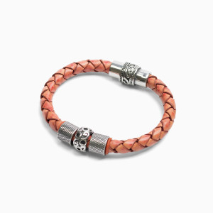 Bransoletka Męska Skórzana REDMARK