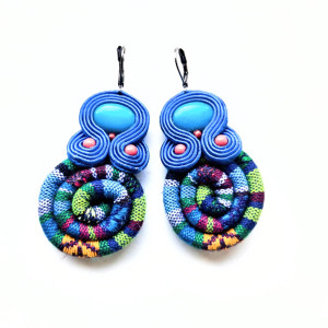 Blue Masai kolczyki sutasz