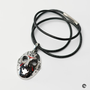 Naszyjnikl ze Stali Szlachetnej 316L Maska Jason