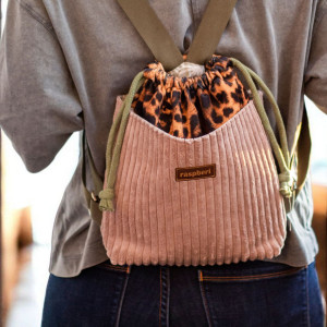 Mini plecak w panterkę