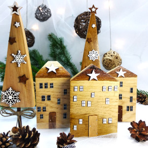 Drewniane ozdoby bożonarodzeniowe, które zachwycą każdego.