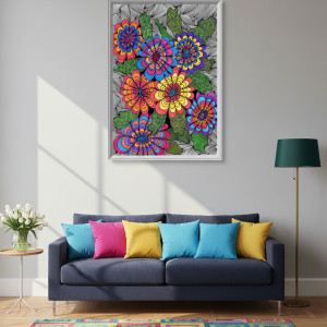 28. RADOŚĆ - rysunek, plakat.