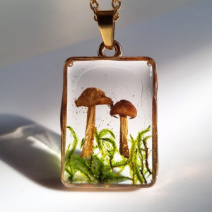 Naszyjnik z grzybkami