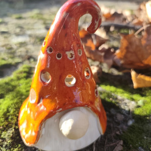 Mikołaj ceramiczny lampion