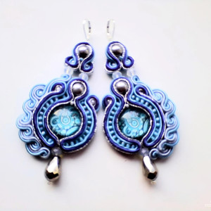 Frosty  kolczyki sutaszowe